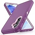 Jiunai for Samsung Galaxy A55 5G Case, Galaxy A55 Case Shockproof Heavy Duty Dual Layer Protective Tough Dust Proof Rugged Cover Cell Phone Case for Samsung Galaxy A55 5G 6.6’’ Display 2024, Purple