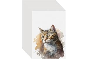 KINLINK 100PCS 5x7 Watercolor Paper Bulk, 140lb/300g Cold Press Thick Water Color Paper Pad for Kid Child Adult, White Art Paper for Drawing Painting Markers Gouache, Textured Cotton Paper Sheets