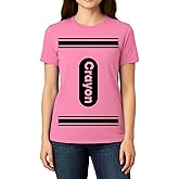 Funny Crayon Halloween Shirt – Costume Tee – Graphic T-Shirt for Women & Teens