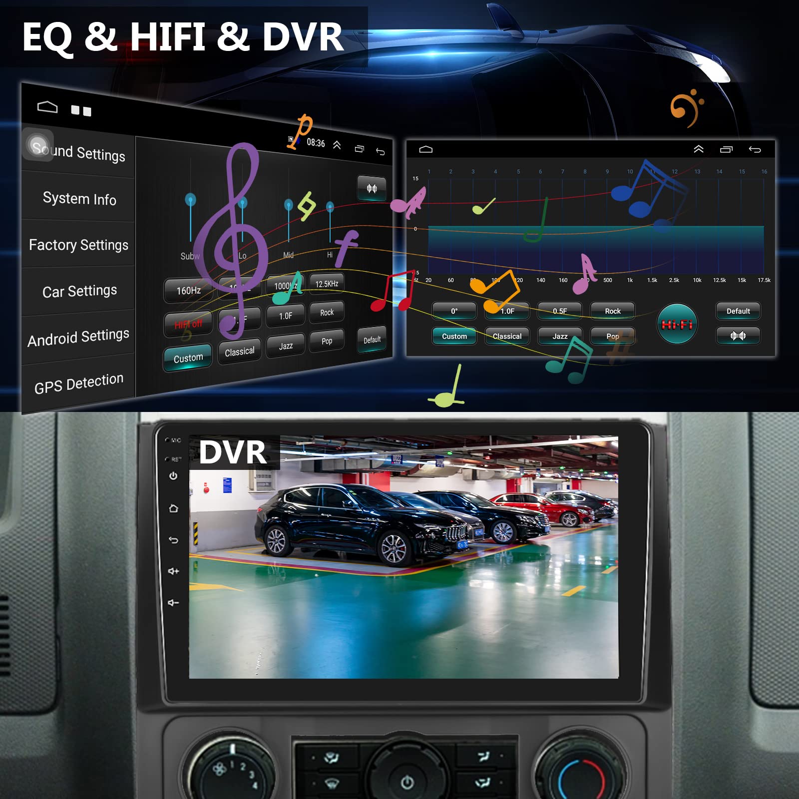 Android Car Stereo for Ford Escape/Kuga & Mazda Tribute 2007-2012 - Wired/Wireless CarPlay & Android Auto, 9