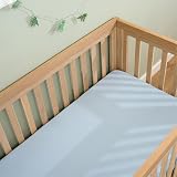 Clair de Lune 2 Pack Fitted Cot Bed Sheets 70 x 140 cm Blue Jersey Cotton view 6