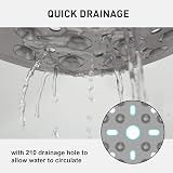 XIYUNTE Large 70x70cm Non Slip Shower Mat Anti Mold Grey view 5