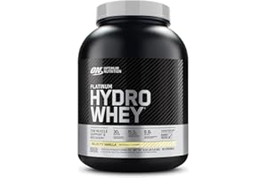 Optimum Nutrition Platinum Hydrowhey Protein Powder, 100% Hydrolyzed Whey Isolate Powder, Flavor: Velocity Vanilla, 3.5 Pounds (Packaging May Vary)