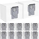 12 Pack Dust Bags for QV 35A/ Qrevo S5V/ Q10 S5+/ Saros 10R/ Qrevo S/Qrevo Master/Qrevo Edge S5A/ QV 35S/ S8Max Ultra/ S8MaxV Ultra/Qrevo Slim/Q Revo/ Q10 X5+ Robot Vacuum, 2.7L Large Capacity