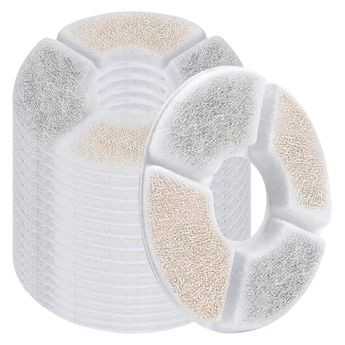 Cat Water Fountain Filters Replacement Filters for 84oz/2.5L Round