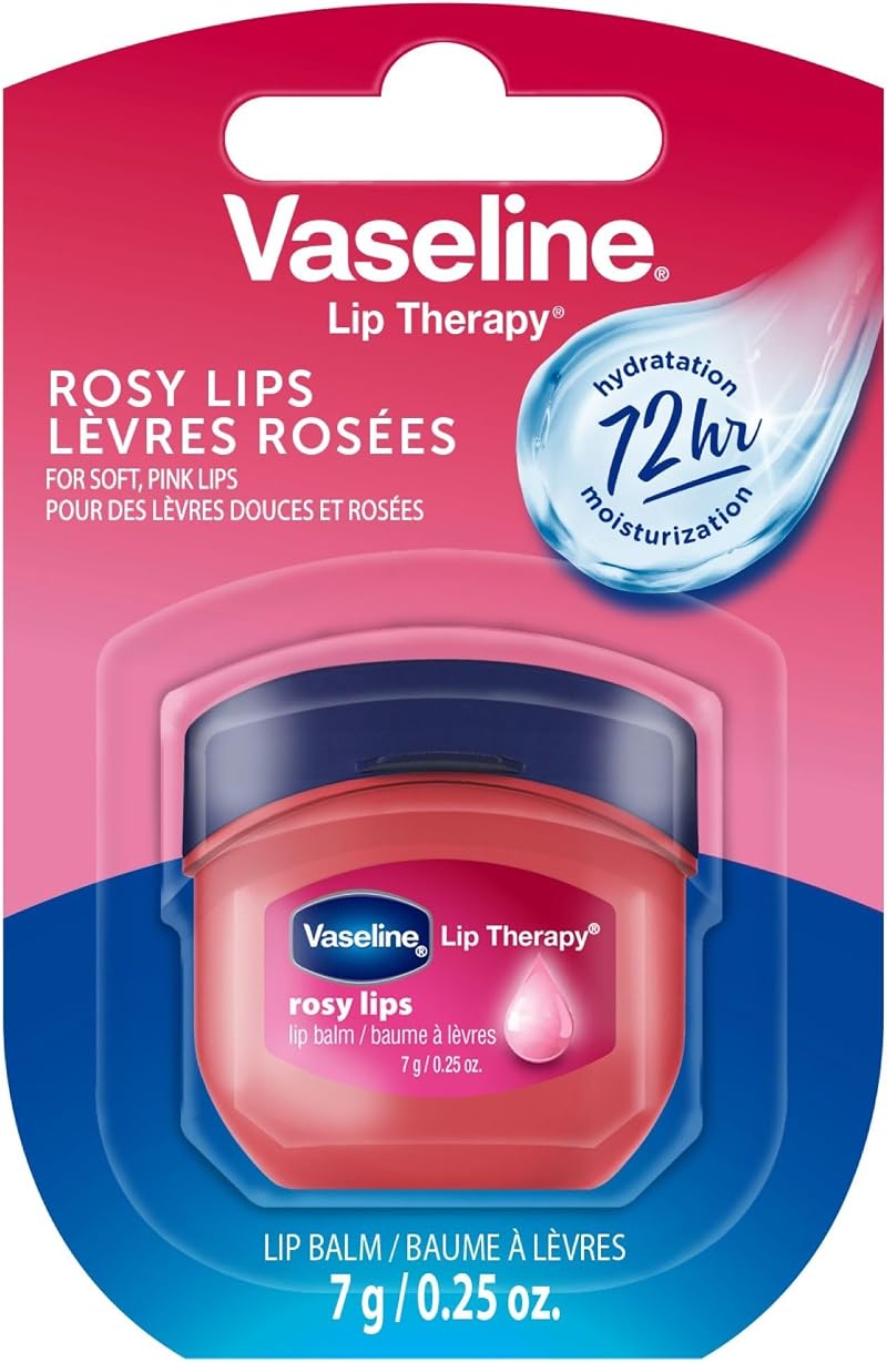 Vaseline Lip Therapy Rosy Lips 7g Tub Rosy Tint Dry Lip Balm