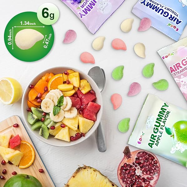 SOFT & CHEWY CANDIES 7 PACKS, MARSHMALLOWS GUMMIES CANDY BULK, SWEET & SOUR CHEWS CANDY GUMMY NET 350G, NATURAL DYES & FLAVORS, INDIVIDUALLY WRAPPED FRUITY SNACK PACKS (STRAWBERRY/APPLE/GRAPE/YOGURT)