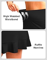 Soothfeel Women's Swim Skirt with Pocket High