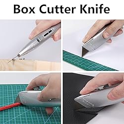 DIYSELF 2Pack Utility Knife Box Cutter Retractable