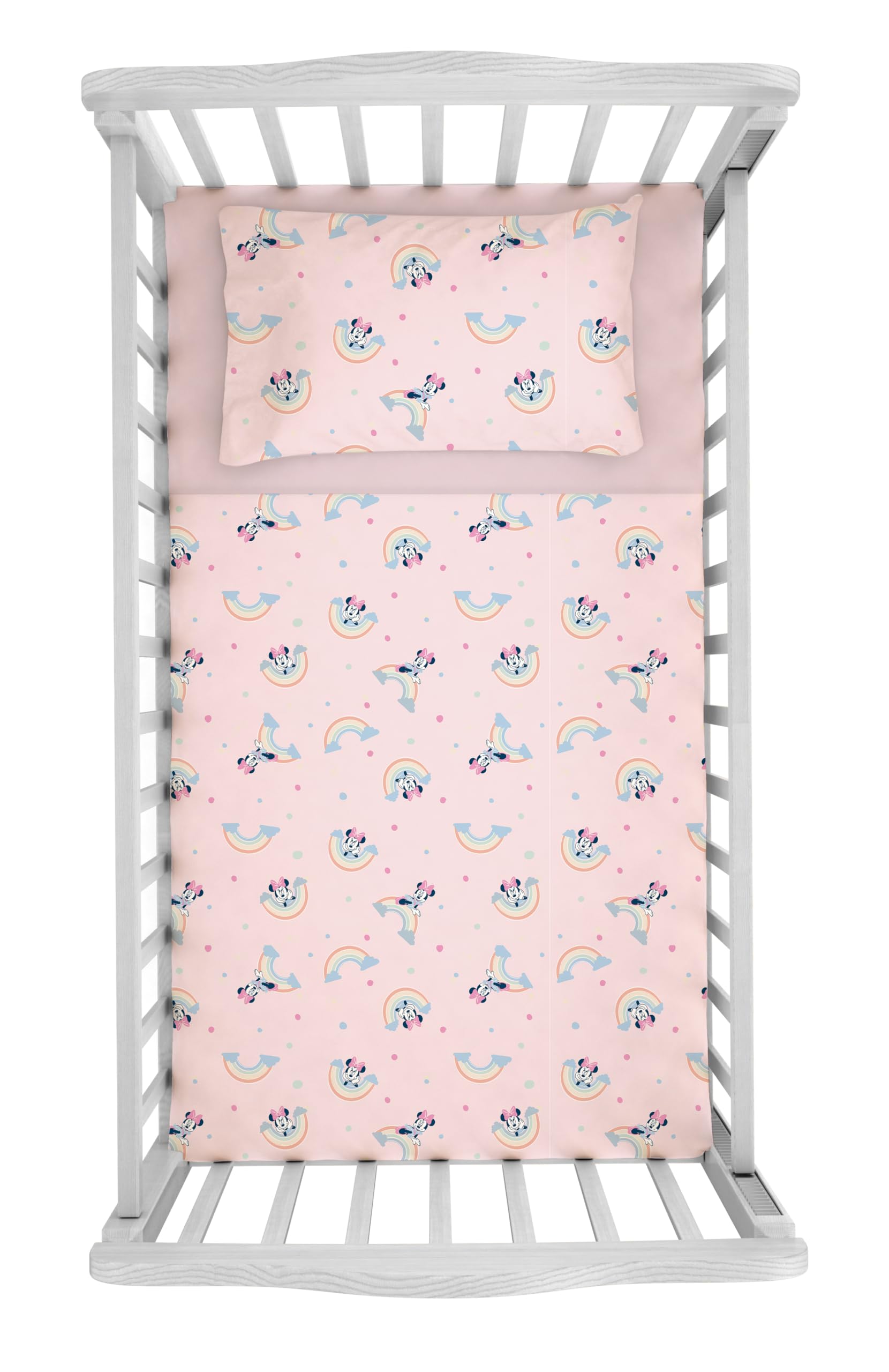 Hermet Crib Sheet Set, Cotton, Pink, Singola Piccola
