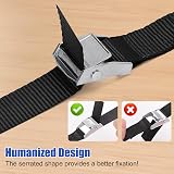 LFBEST 6Pcs Ratchet Tie Down Straps 0.5m x 25mm Heavy Duty Lashing Belts view 4