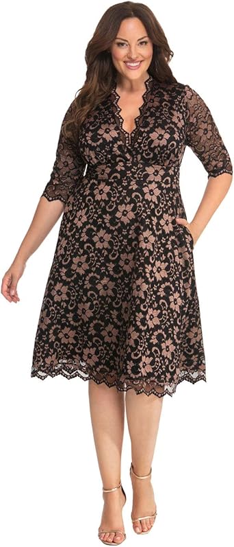 lace dress design plus size