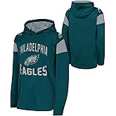 Outerstuff NFL Kids Youth 8-20 Official Licensed Team Color Primary Logo The Champ Lightweight Long Sleeve Football Hoodie