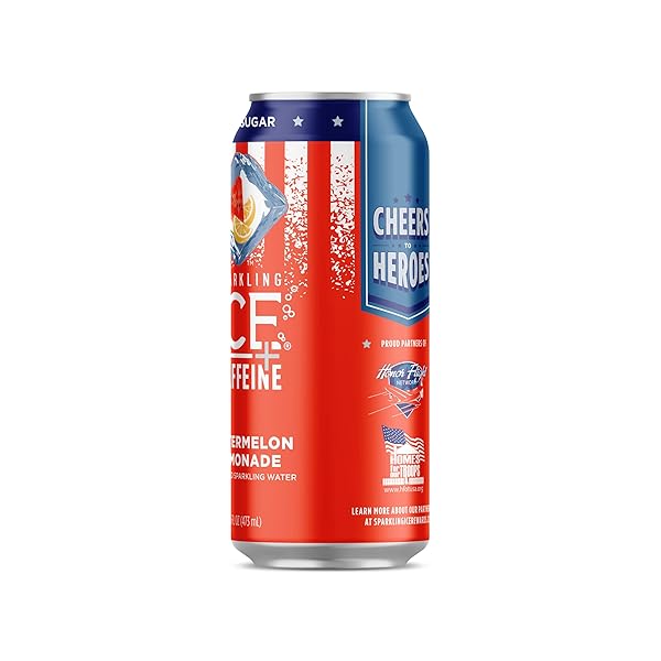 SPARKLING ICE® +CAFFEINE WATERMELON LEMONADE 16OZ CAN