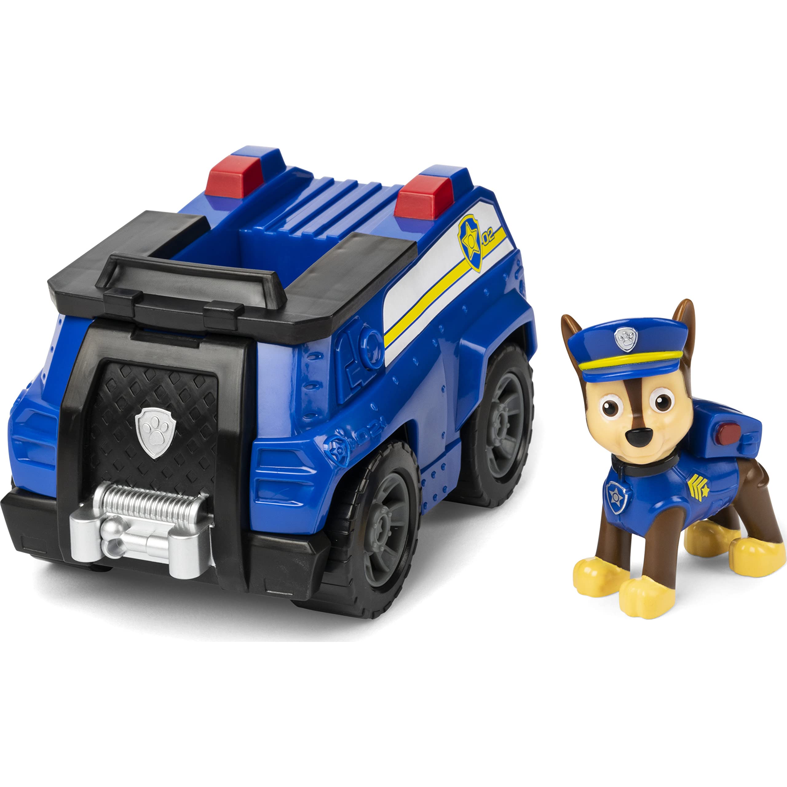 PAW Patrol Chase’s Patrol Cruiser Vehicle with Collectible Figure, for Kids Aged 3 Years and Over