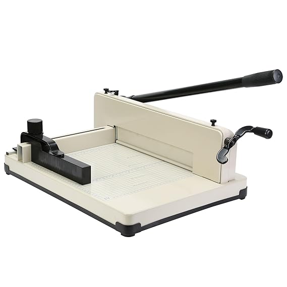 FurMune Papierschneider A4 Hebelschneider Papierschneidemaschine Papier Foto 400 Blatt Industriell Paper Cutter (A4)