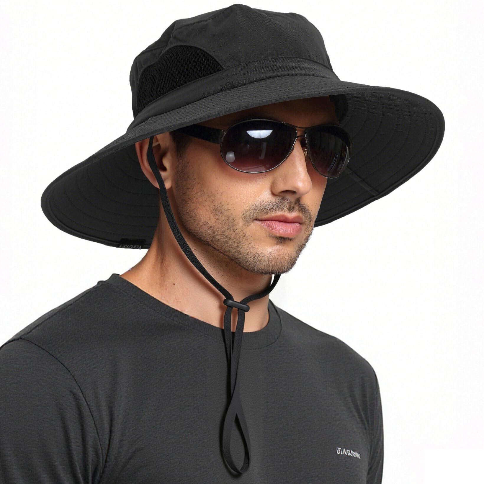 Photo 1 of EINSKEY Unisex Sun Hat, Waterproof Wide Brim Bucket Hat Packable Boonie Hat for Fishing Hiking Gardening Safari Beach