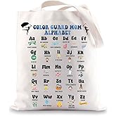 JNIAP Color Guard Mom Tote Bag Color Guard Mom Gifts Color Guard Mom Alphabet Shoulder Bag Color Guard Merch