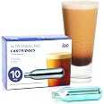 ICO 2g Nitrogen Cartridges (10-Pack) N2 Cartridges | NOT FOR WHIPPED CREAM | Pure Food-Grade for Nitro Cold Brew Maker & Beer