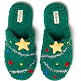 Dearfoams Women's Ugly Sweater Closed Toe Scuff Slipper
