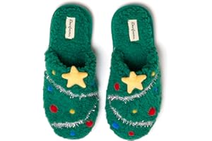 Dearfoams Women's Ugly Sweater Closed Toe Scuff Slipper