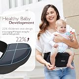 Momcozy Baby Hip Seat Carrier 0-36 Months 3D Belly Pad Black view 2