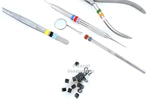 Silicone Color Bands for Instruments Identification Sold in Packs of 20 Bands Each Select Color Options | Medixplus (Black)