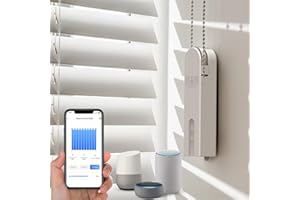 Eseesmart Smart Electric Motorized Blinds with 2.4G WiFi Remote Control, Compatible with Alexa, Google Home and Siri, Automatic Blackout Roller Shade for Home Office