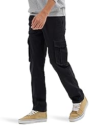 Wrangler Authentics Boys' Cargo Pant, Black, 7