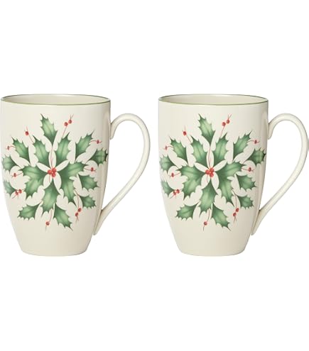 Amazon.com: Lenox 863973 Winter Greeting 2-Piece Mr & Mrs Mug Set