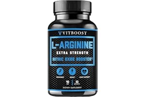 VITBOOST L Arginine Capsules with L-Citrulline 1500mg - Nitric Oxide Booster for Stamina, Muscle, Energy & Vascularity - L-Arginine and Essential Amino Supplement for Extra Strength | 30 Days Supply | 90 Count