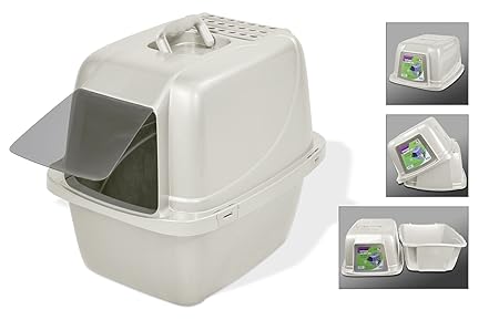 Cp - 6 Cat Pan With Hood Enclosure - Large: Amazon.it: Casa e cucina