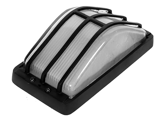 DecoLight Aluminum Cast Waterproof Outdoor/Indoor Wall Bulkhead (Black)