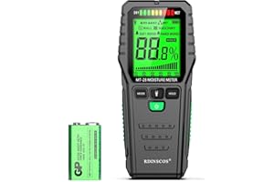 Wood Moisture Meter, Firewood Moisture Tester, Drywall Moisture Detector Professional Moisture Content Meter Lumber Logs Conc