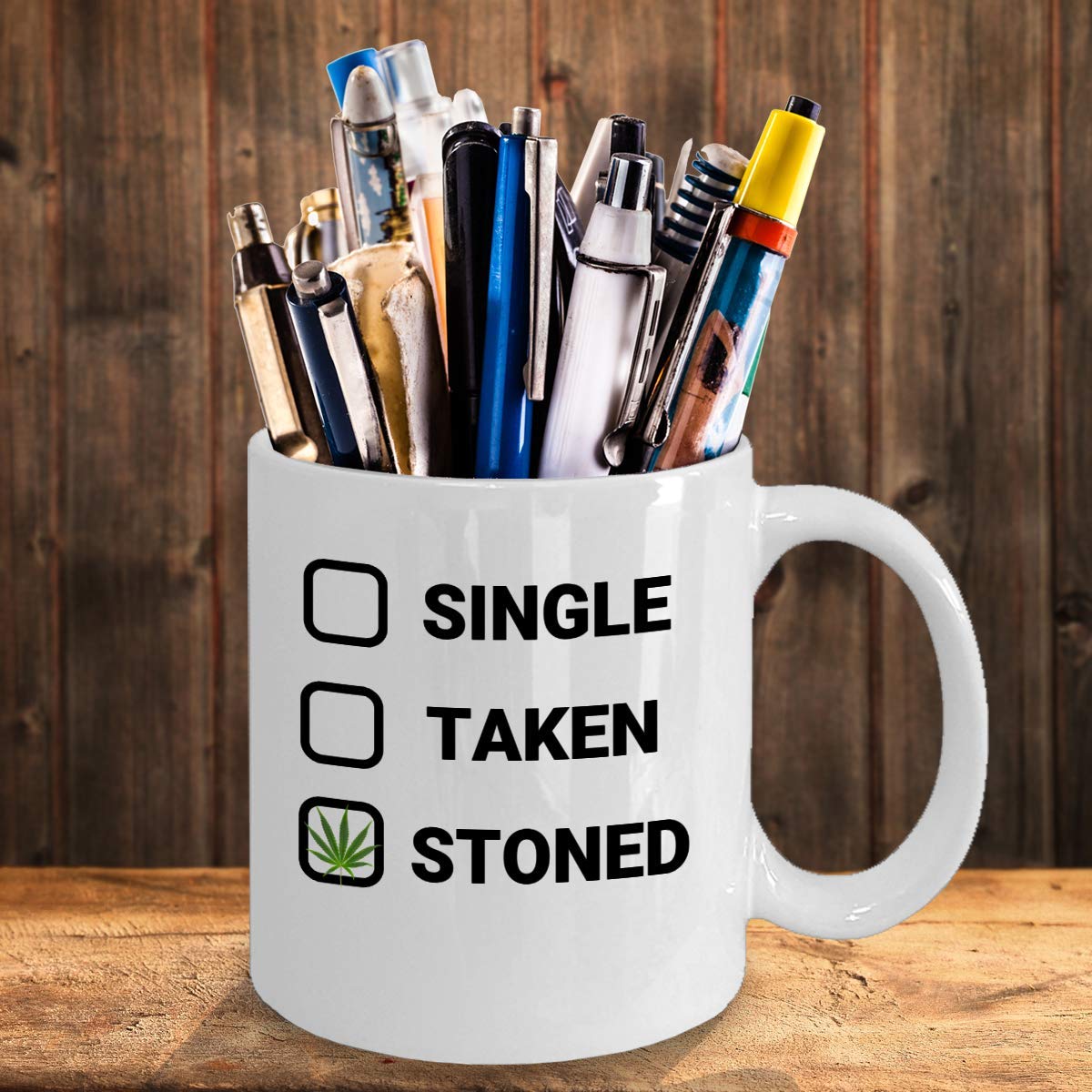  Weed Coffee Mug Single Taken Stoned Happy