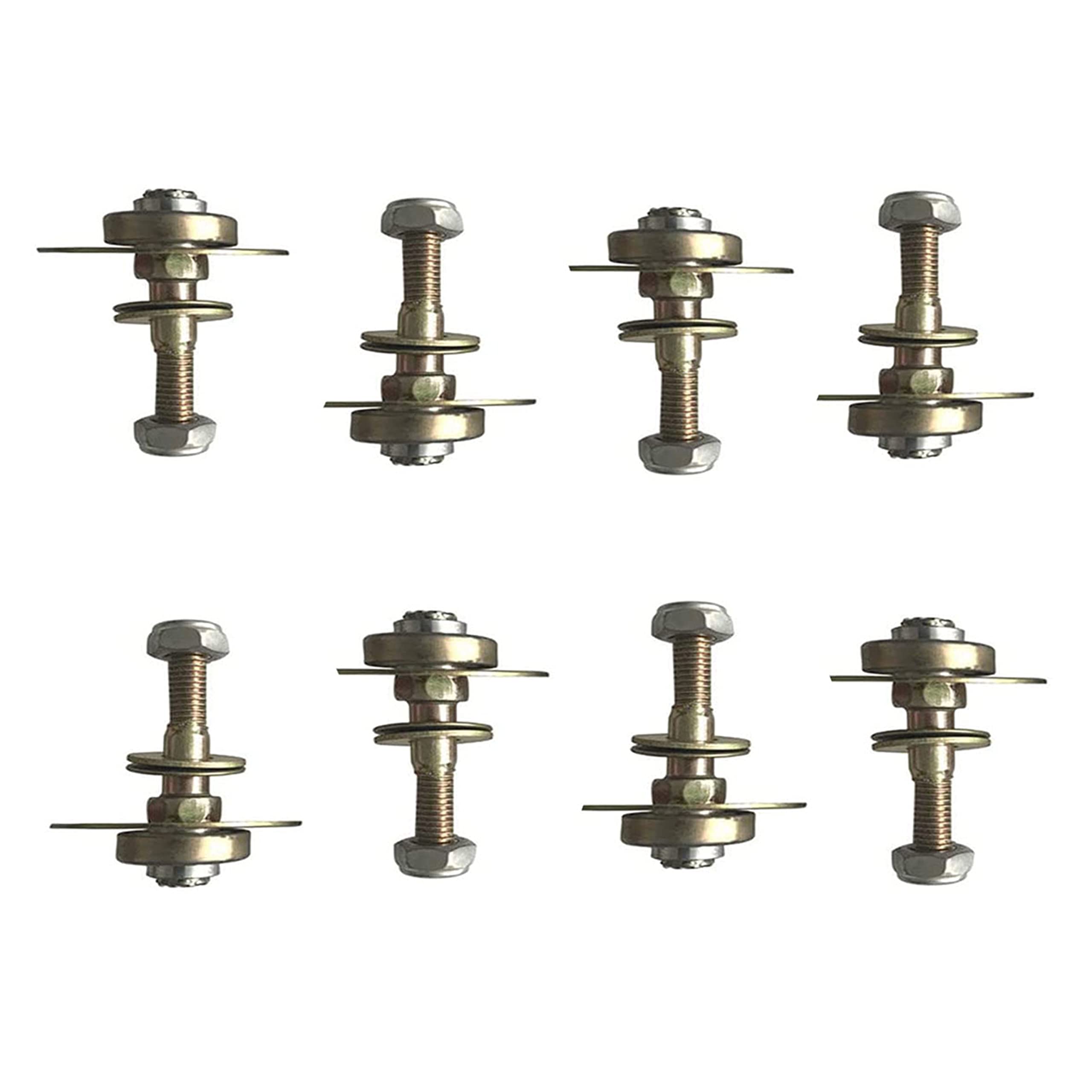 Photo 1 of AuRiver 8 PCS Furniture Rocking Chair Bearing Connecting Piece Rocking Chair Bearing Screws Bolts Kits Furniture Connecting Accessories (M8 x 45mm)