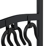Relaxdays Fireplace Tool Set 4pc Black Steel Stand Poker Shovel Broom 73x21x21cm view 7
