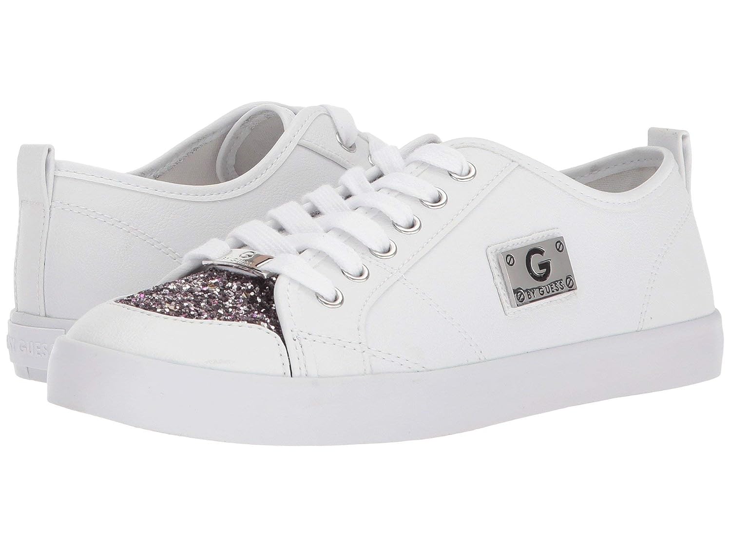 guess tennis shoes glitter