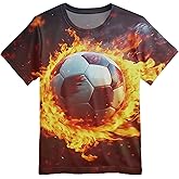 Betecoro 3D Graphic T-Shirt for Boys Girls, Crewneck Casual Breathable Short Sleeve Tops Tee Shirt Tshirt for Teen Kids