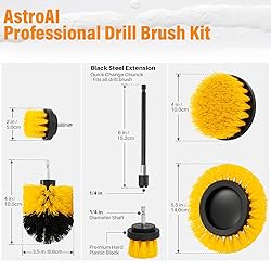 AstroAI Drill Brush Attachment Set 6 Piece Power