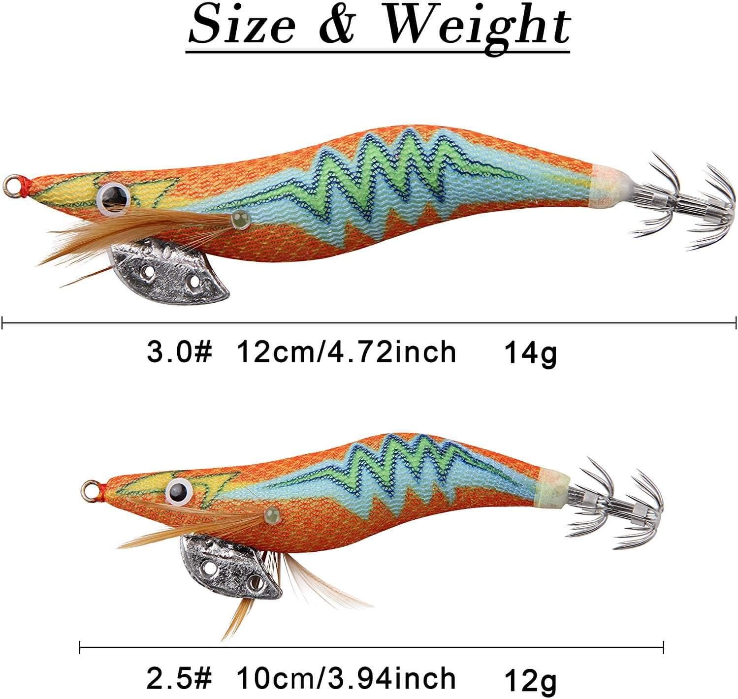 Luminous Fishing Lures Squid Jig Hooks - Hard Fish Baits Shrimp Lure Fake Prawn Glow Bait Octopus Cuttlefish Sea Fishing Lures - Image 4