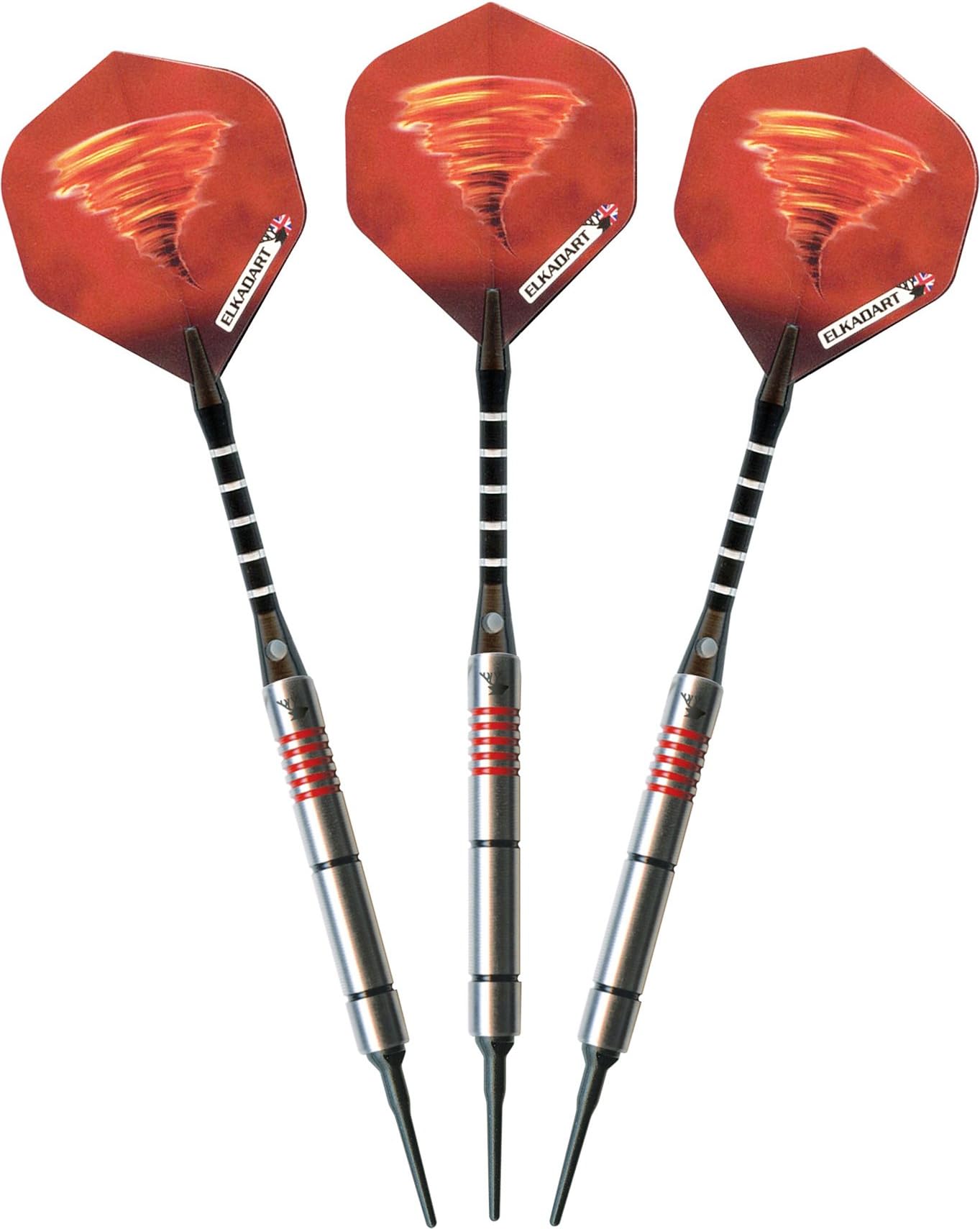 Elkadart Tornado 90% Tungsten Soft Tip Darts with Storage/Travel Case