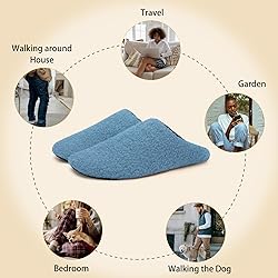 QFH Cozy Bedroom Slippers - Unisex Adult Winter