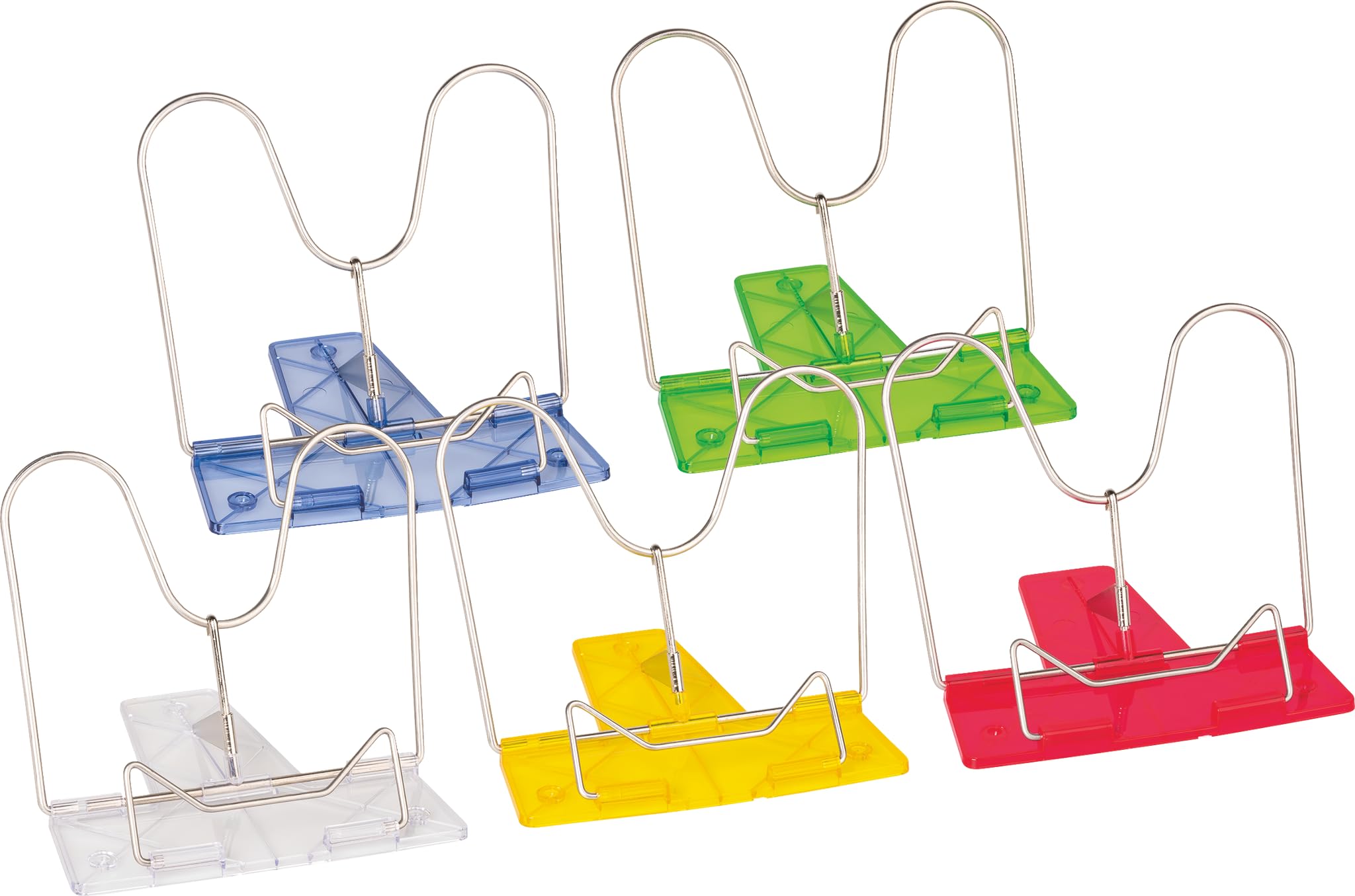 Brunnen 1040400 Reading Stand, Plastic, Assorted, White, Yellow, Red, Blue, Green
