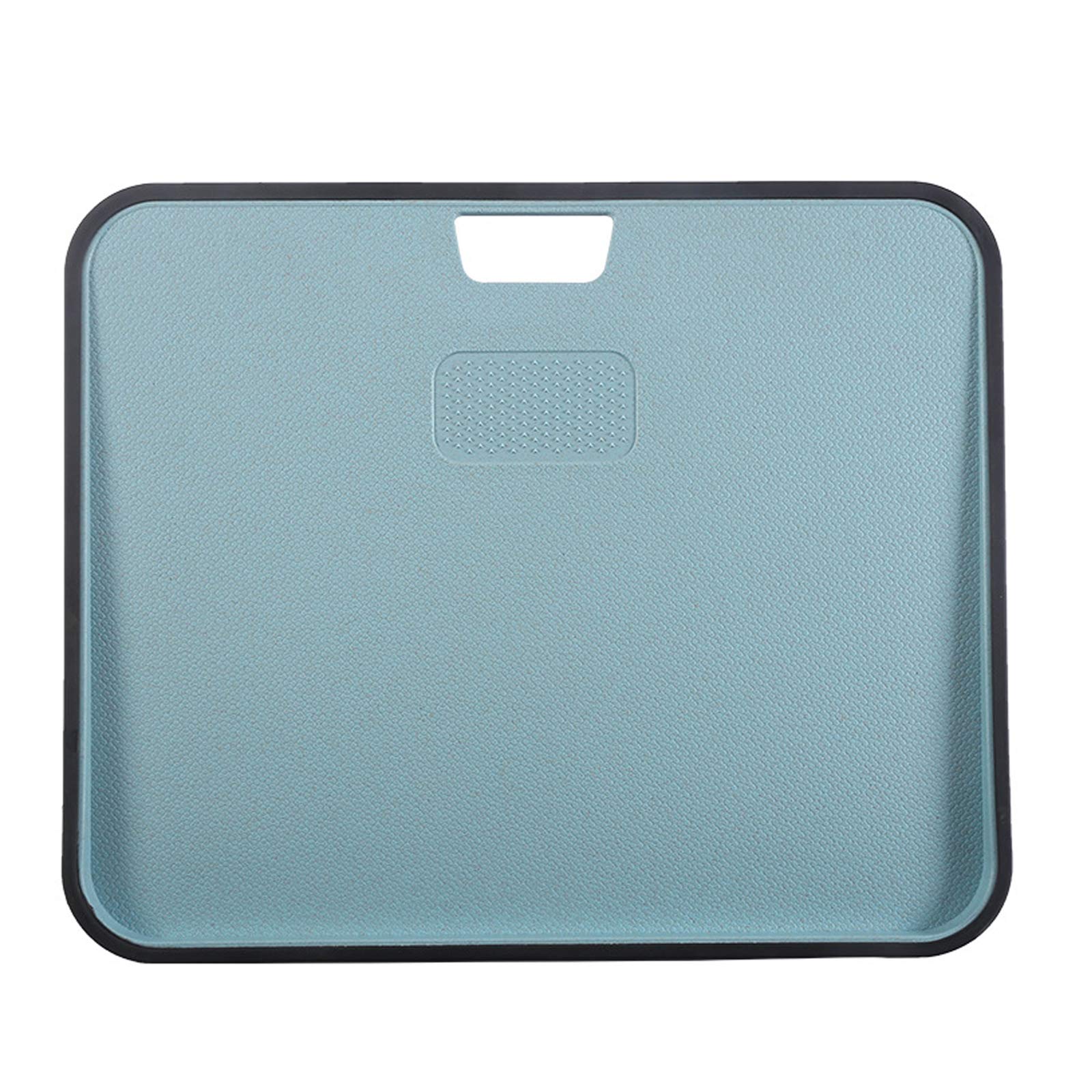 VIVLLEN Double-Sided Plastic Chopping Board, Cutting Board with Hanging Hole Best for Meat, Vegetables and Cheese. Professional Easy-Grip Handles（Blue）
