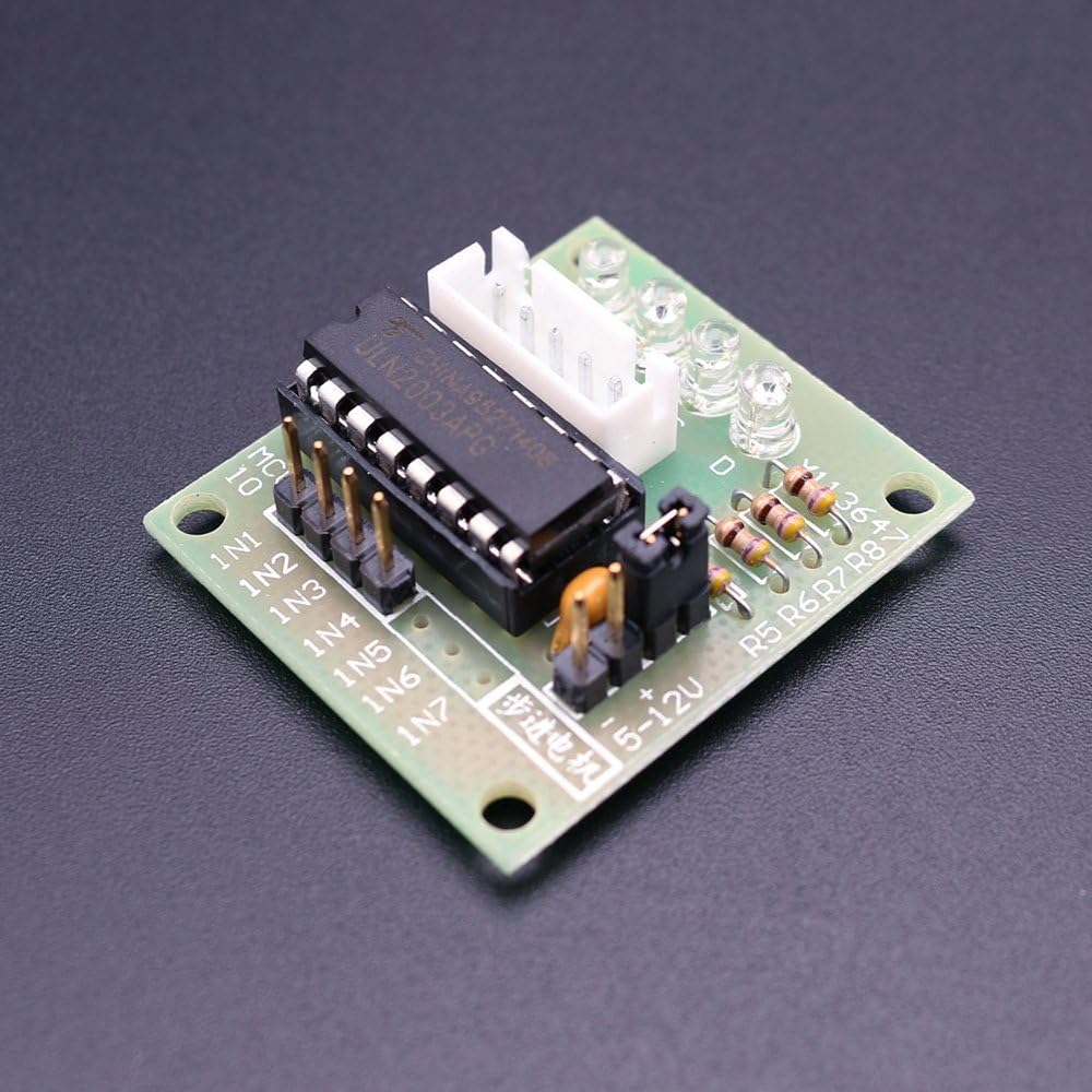 ELEGOO Stepper Motor Driver Board Kit 28BYJ-48 ULN2003, 5PCS 5V 4-Phase 5-Wire Gear Motor for Arduino Raspberry Pi - Image 3