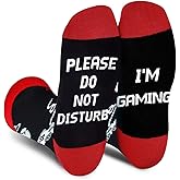 AGRIMONY Do Not Disturb Gaming Funny Socks for Men Women Teen Boys-Easter Fathers Birthday Christmas Gifts Stocking Stuffers