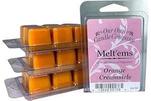 Our Own Candle Company Premium Wax Melt, Orange Creamsicle, 6 Cubes, 2.4 oz (4 Pack)