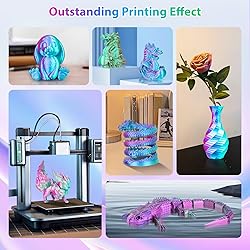 3Dgenius Silk PLA 3D Printer Filament Triple Color