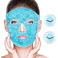 CONBELLA Cold Face Eye Masks Ice Face Mask Hot Cold Compress For Dark Circles, Puffiness, Migraines, Headache, Stress, Redness, Cooling Face Masks For Women Man, Skin Care